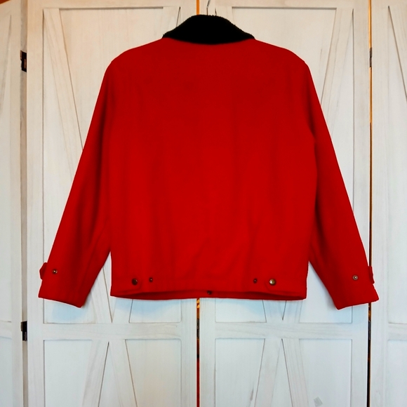 Vintage Pendleton 100% Wool Insulated Bomber Jacket Red - Small - Picture 4 of 9